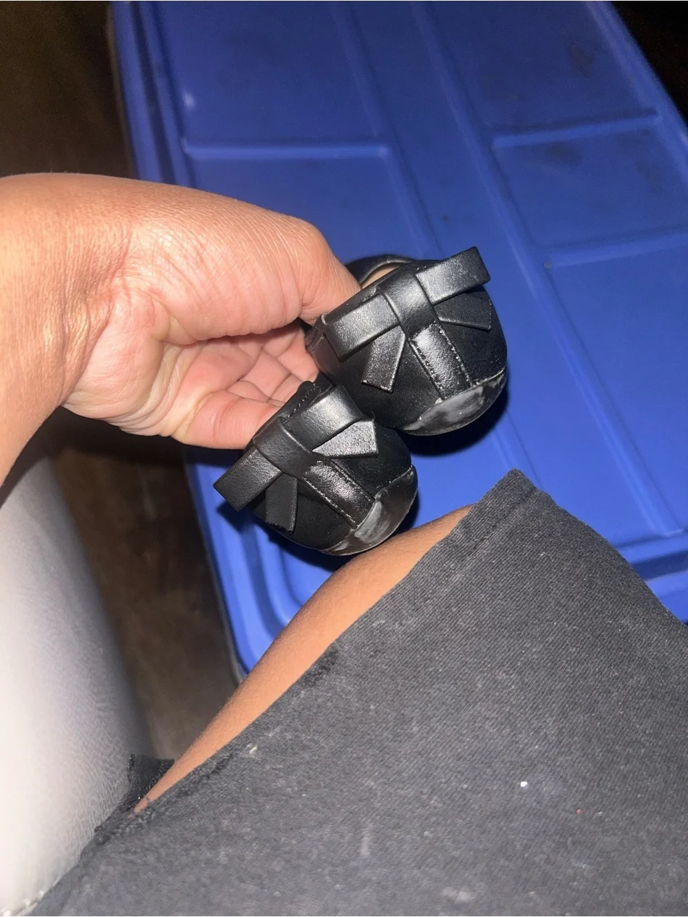 🌼2 for $5🌼 wonder nation Black Girls' Mary Jane Flats with Bow Accent